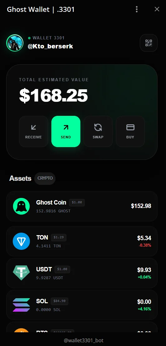 Ghost Wallet Screenshot 2